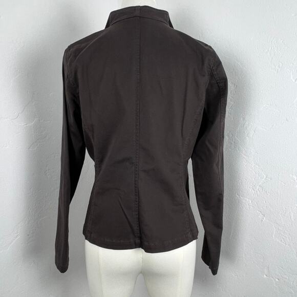 EILEEN FISHER JACKET Revers Collar in Muted Brown Plum (Womens: Petite Small) - Picture 7 of 11